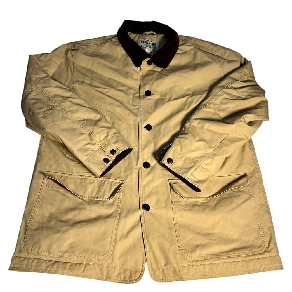 LL Bean Barn Chore Jacket 0WY20 Field Coat Thinsulate Quilted Lining Mens XXL - Picture 2 of 12